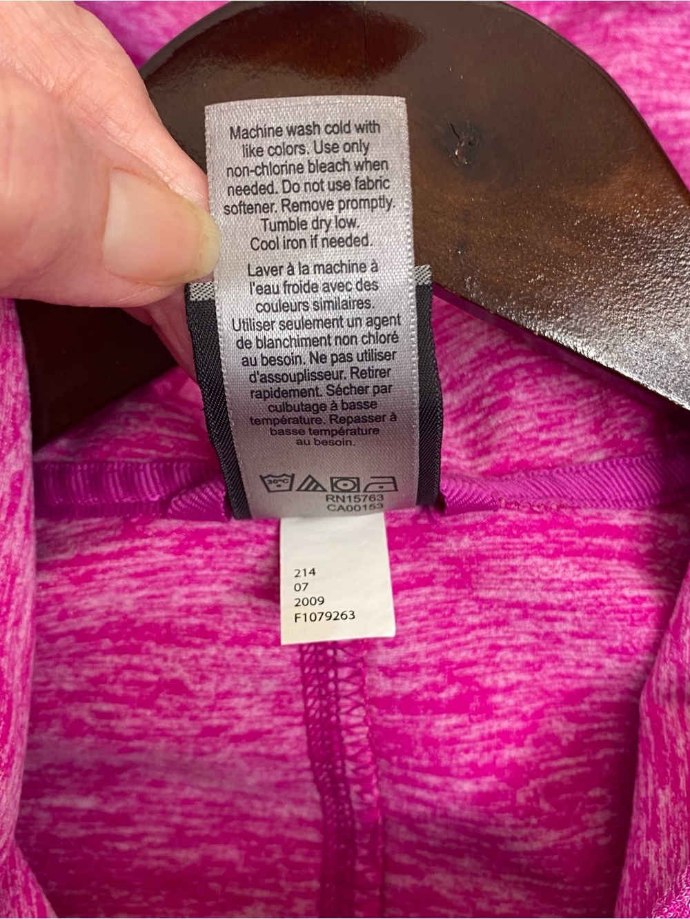 Champion Women’s Duo Dry Full-Zip Hooded Athletic Performance Jacket Pink Large - Picture 8 of 8